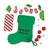 Hang Your Hope on Jesus Stocking Ornament Craft Kit - Makes 12 Image 1