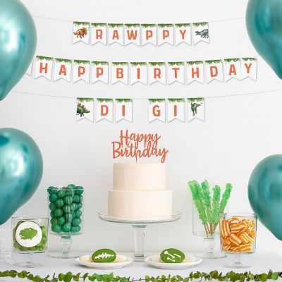 Hanging Banner with String, Rawr! Bday Image 1
