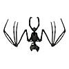 Hanging Bat Skeleton Halloween Decorations - 6 Pc. Image 1
