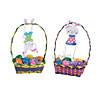 Hanging Bunny Basket Decorating Craft Kit - Makes 12 Image 1