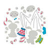 Hanging Bunny Basket Decorating Craft Kit - Makes 12 Image 1