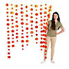 Hanging Pumpkins Curtain Backdrop Image 1