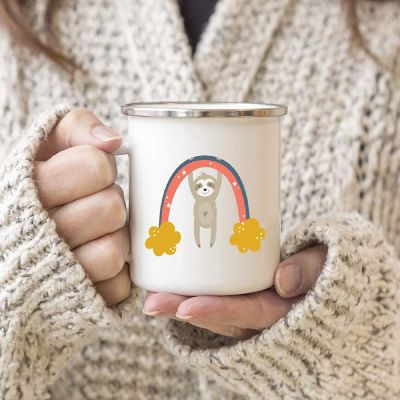 Hanging Rainbow Sloth 11oz Kids Mug Image 2