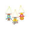 Hanging Trapeze Animals Craft Kit - Makes 12 Image 1