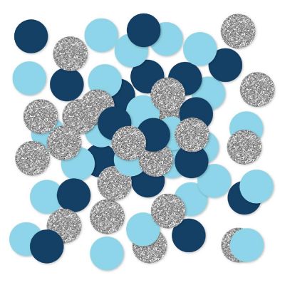 Hanukkah Blue Silver Confetti, 180-Pack Image 1