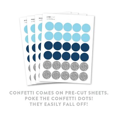 Hanukkah Blue Silver Confetti, 180-Pack Image 1