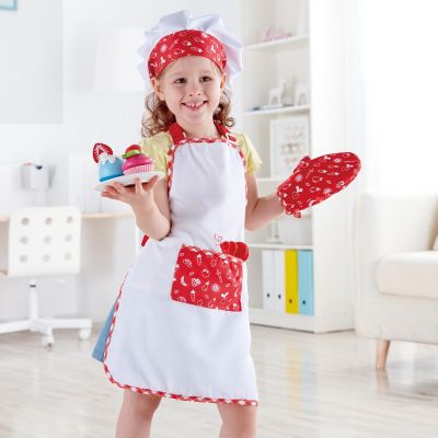 Hape: Chef Pack&amp;#160;- 5Pc Outfit Set, Red &amp; White, Ages 3+ Image 2