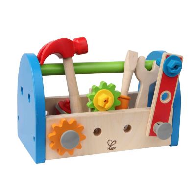 Hape Fix It Kid's Wooden Tool Box Play Set with Accessories Image 1