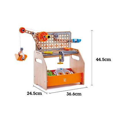Hape Junior Inventor Discovery Scientific Workbench &amp;#8211; 58&amp;#8209;Piece STEM Experiment Set  Image 1