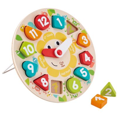 Hape: Learn The Time Bug Puzzle - 13Pc Wooden Clock Puzzle,Ages 3+ Image 1