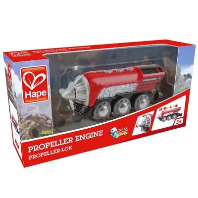 Hape: Light &amp; Sound Propeller Engine - Red &amp; Silver - Ages 3+ Image 2