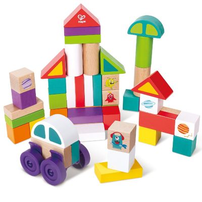 Hape Play Essentials: Monster Stacking Blocks - Space Image 1