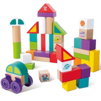 Hape Play Essentials: Monster Stacking Blocks - Space Image 2