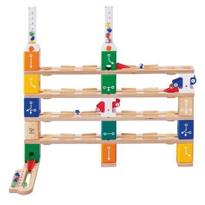 Hape: Quadrilla Basic Coding Set - 102 Pc Wooden Marble Run, Ages 6+ Image 2