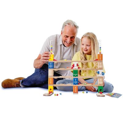 Hape: Quadrilla Basic Coding Set - 102 Pc Wooden Marble Run, Ages 6+ Image 3