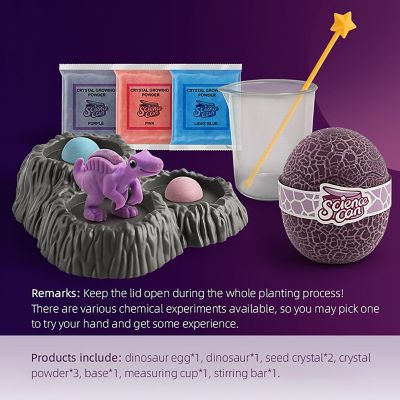 Hape: Science Can: Crystal Dinosaur Growing Kit - Edaphosaurus - 8+ Image 1