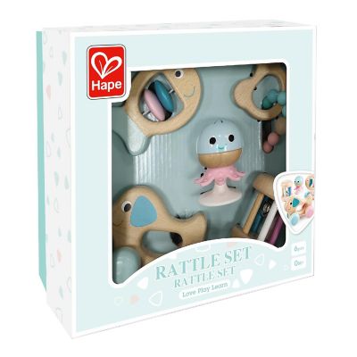 Hape: Wooden Multi-Stage Sensory 5 Pc Gift Set Image 1