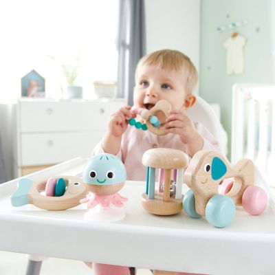 Hape: Wooden Multi-Stage Sensory 5 Pc Gift Set Image 2