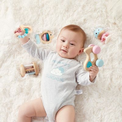 Hape: Wooden Multi-Stage Sensory 5 Pc Gift Set Image 3