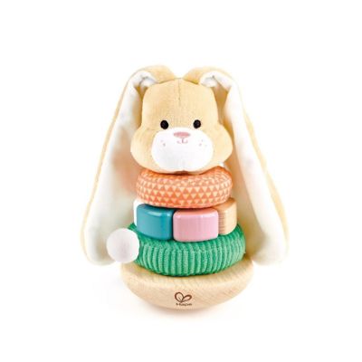 Hape: Wooden Ring Stacker, Bunny Image 1