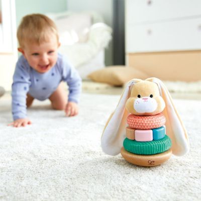Hape: Wooden Ring Stacker, Bunny Image 2