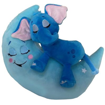 Happpy Nappers: Lullabrites Moon Pet - Elephant - Blue Image 1
