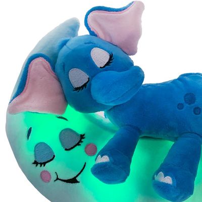 Happpy Nappers: Lullabrites Moon Pet - Elephant - Blue Image 3