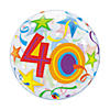 Happy 40th Birthday 22" Bubble Balloon Image 1