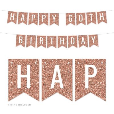 Happy 60th Birthday 4x5.5IN Banner Image 1