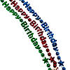 Happy Birthday Beaded Necklaces - 4 Pc. Image 1