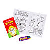 Happy Birthday Jesus Coloring Books with Crayons - 12 Pc. Image 1