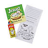 Happy Birthday Jesus Paper Activity Books with 4-Color Crayons - 12 Pc. Image 1