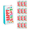 Happy Birthday Print Treat Bags - 12 Pc. Image 1