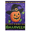 Happy Halloween Pumpkin in a Witch Hat Outdoor House Flag 28" x 40" Image 1
