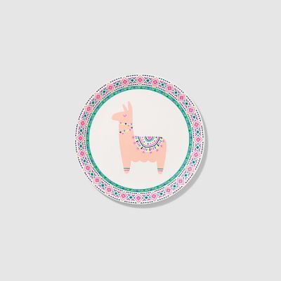 Happy Llama Small Plates -10/Pack - 10 Pieces Image 1