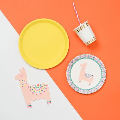 Happy Llama Small Plates -10/Pack - 10 Pieces Image 3