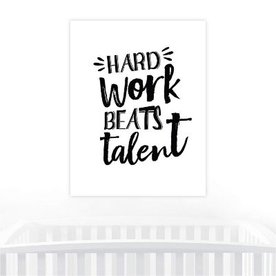Hard Work Beats Talent 1Pk 8.5x11in Image 1