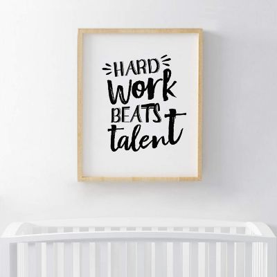 Hard Work Beats Talent 1Pk 8.5x11in Image 3