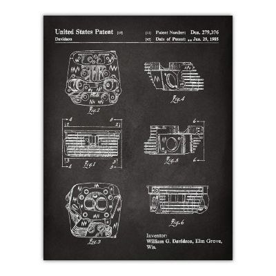 Harley Engine Head Patent 8.5x11in Image 1