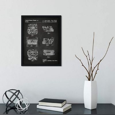 Harley Engine Head Patent 8.5x11in Image 2