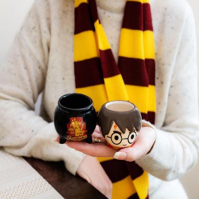 Harry Potter Chibi Harry & Cauldron Sculpted Ceramic Mini Mugs  Set of 2 Image 2