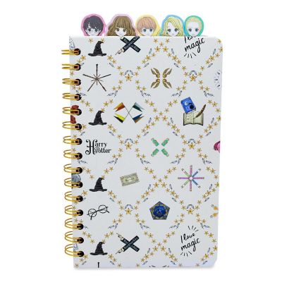 Harry Potter Chibi Hogwarts 75-Page Spiral Notebook  Bound Sketchbook Journal, School Supplies For College, Business  8 x 5 Inches Image 1