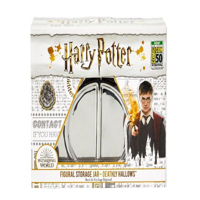 Harry Potter Deathly Hallows Symbol Silver Storage Box  7.5 x 6.5 Inches Image 3