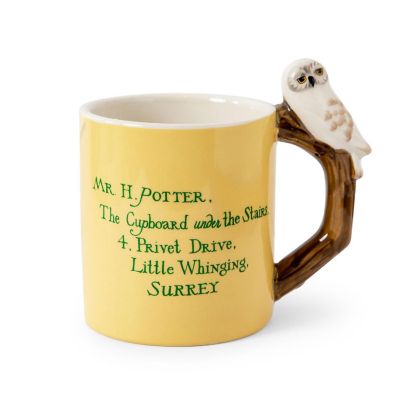 Harry Potter Envelope Ceramic Mug With Sculpted Hedwig Handle  Holds 20 Ounces Image 1