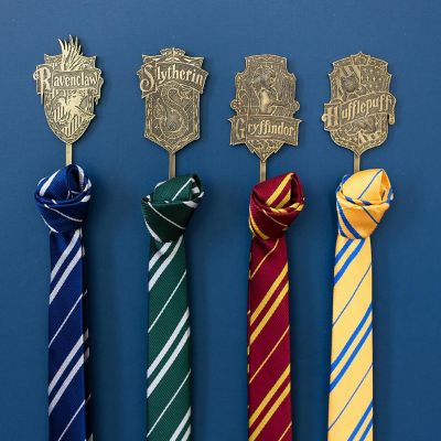 Harry Potter Gold Hogwarts Houses Wall Hooks Storage Rack  Set of 4 Image 3