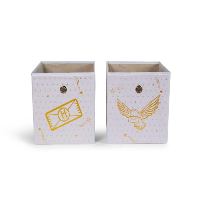 Harry Potter Hedwig 11-Inch Storage Bin Cube Organizers  Set of 2 Image 1