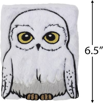 Harry Potter Hedwig Owl Plush Journal Diary for Kids - Cute Soft Owl Cover Writing Notebook with 216 Lined Pages - Officially Licensed Merchandise Image 1