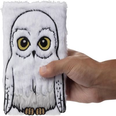 Harry Potter Hedwig Owl Plush Journal Diary for Kids - Cute Soft Owl Cover Writing Notebook with 216 Lined Pages - Officially Licensed Merchandise Image 3