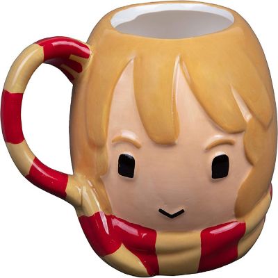 Harry Potter Hermione Granger Figural Ceramic Coffee Mug, 24 oz - Cute Chibi Design with Gryffindor Scarf Handle - Great Gift for Any Harry Potter Fan Image 1