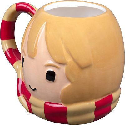 Harry Potter Hermione Granger Figural Ceramic Coffee Mug, 24 oz - Cute Chibi Design with Gryffindor Scarf Handle - Great Gift for Any Harry Potter Fan Image 2